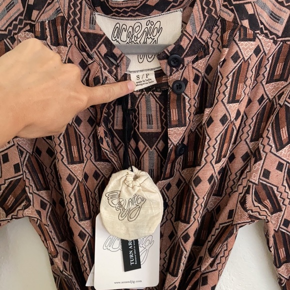 NWT Ace and Jig Grace dress in Dogwood SMALL - Picture 2 of 4